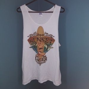 Vintage style pin up tank top 2xl